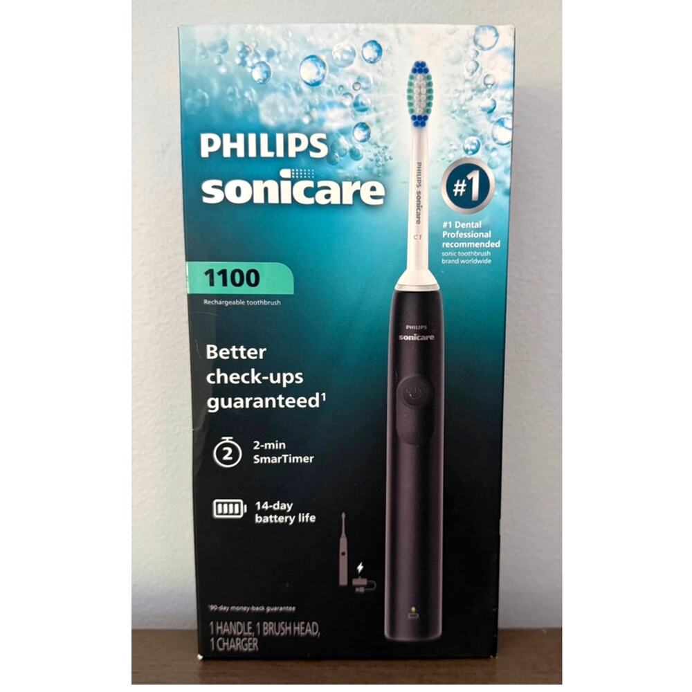 Philips Sonicare 1100 Series Electric Rechargeable Toothbrush NIB ++Extra Brush